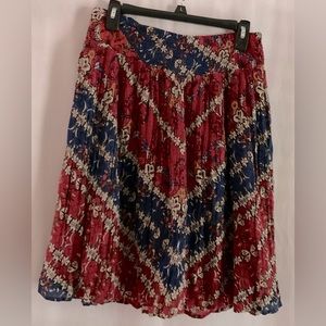 Gem colored full gathered lined skirt